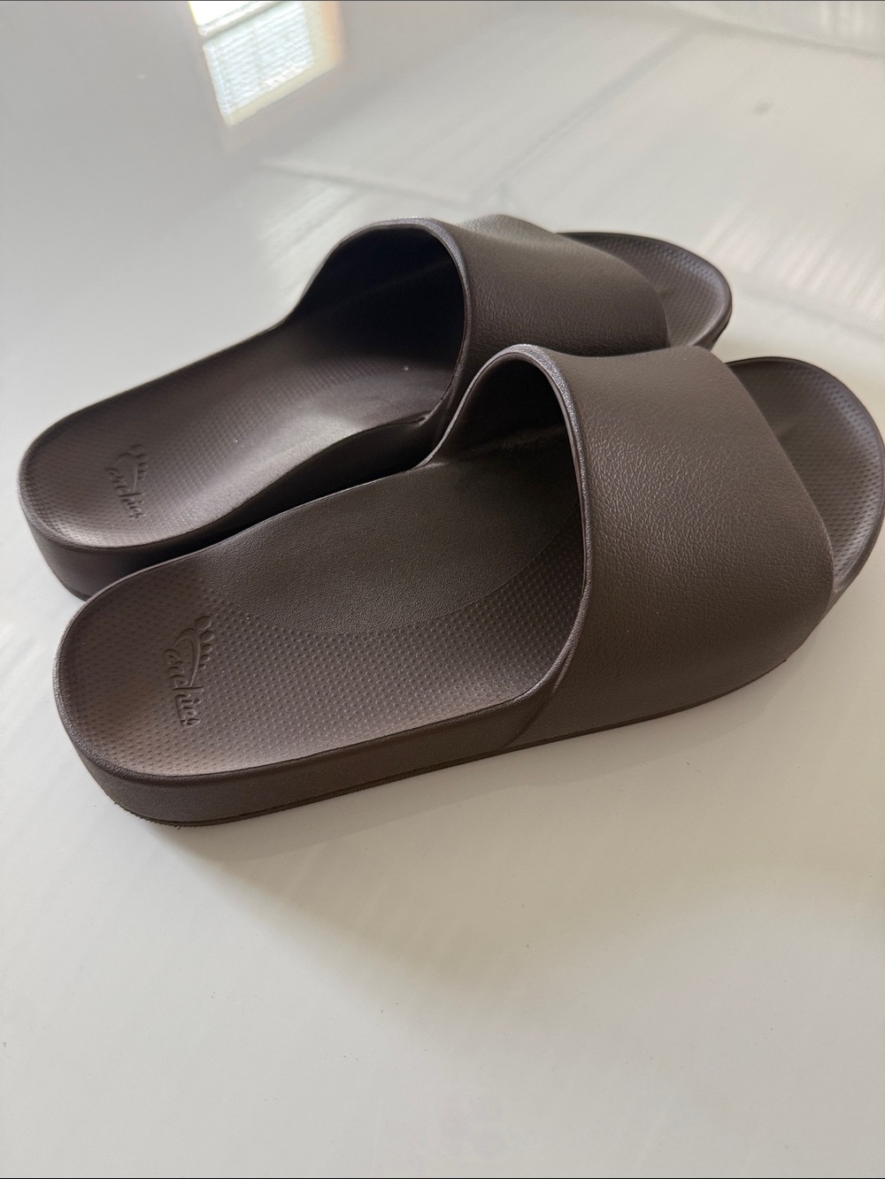 Archies Unisex Slip-On Sandal in Brown